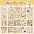 Furry Diary Painterly Cat and Dog Sticker Book | 20 sheets, 4 Styles, PET