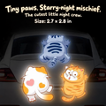 Reflective Cat Car Decal Set – Night Safety Kitty Stickers for Cars, Bikes & Scooters, 3-Piece Sets