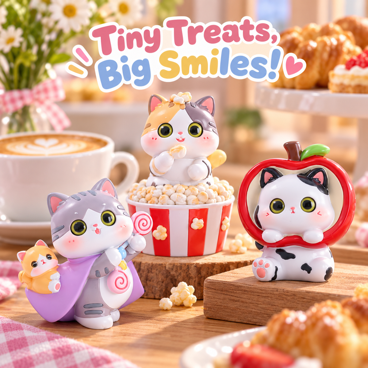 Snacktime Cat Paradise – Foodie Cat Blind Box, 6 Designs + 1 Secret (2%)
