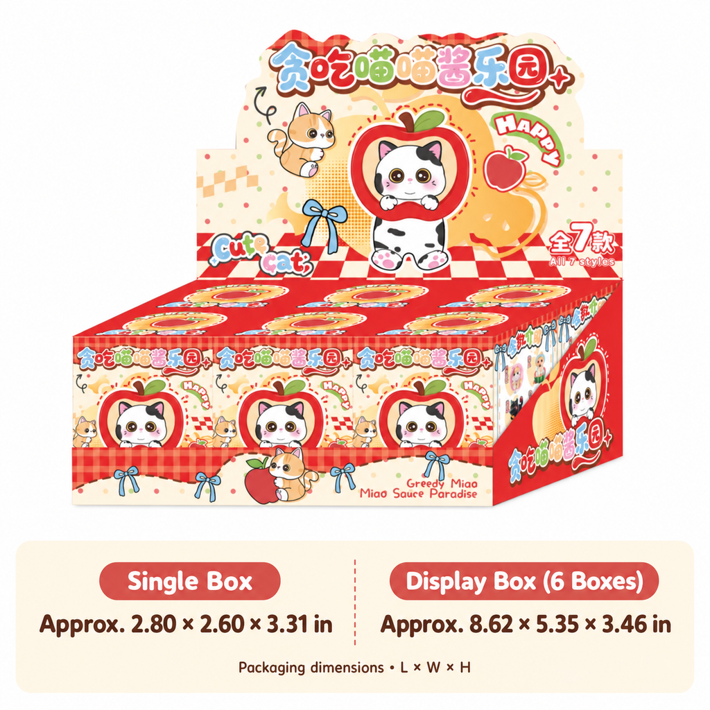 Snacktime Cat Paradise – Foodie Cat Blind Box, 6 Designs + 1 Secret (2%)
