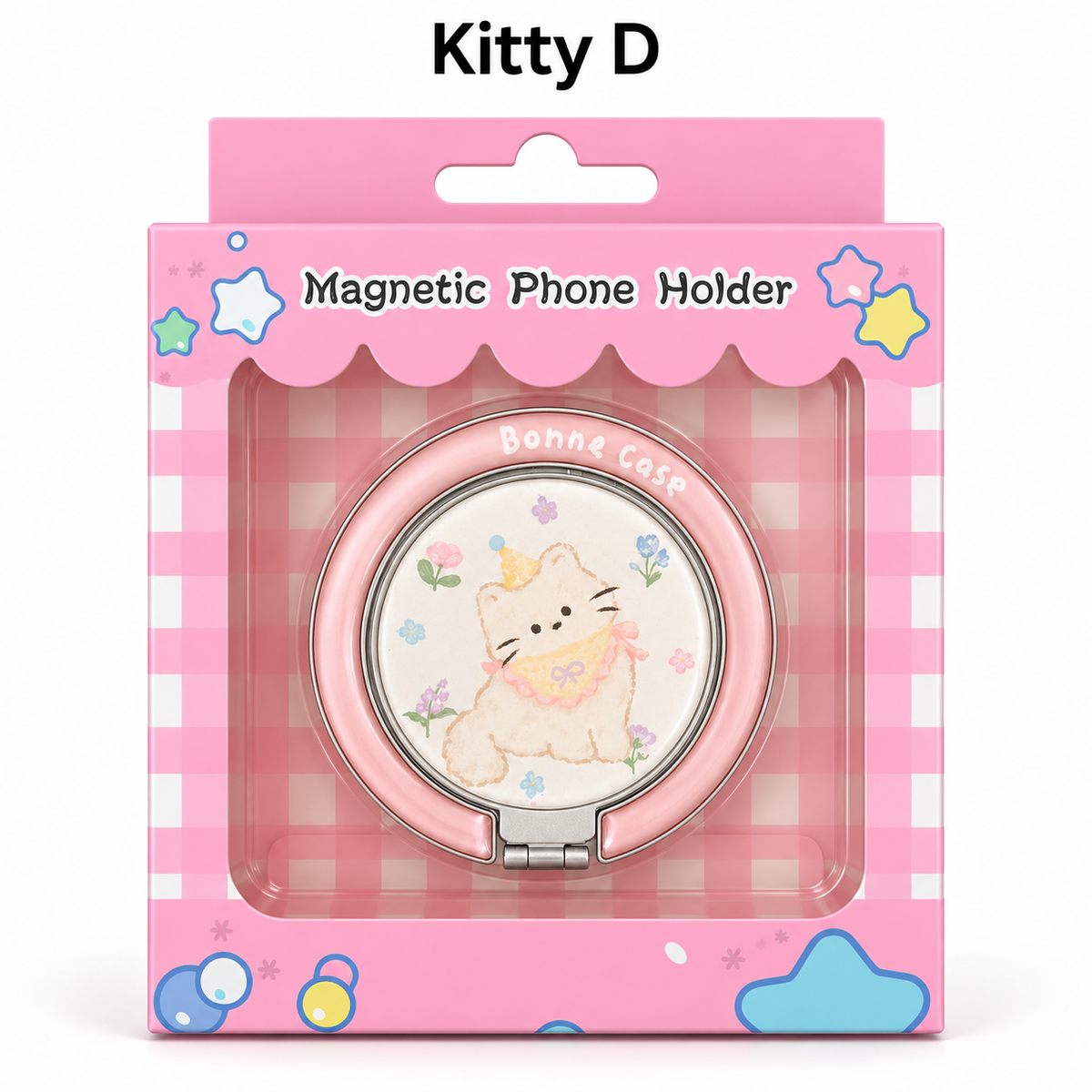 Kitty Drop MagSafe Phone Stand & Grip – Glossy Resin Magnetic Kickstand (8 Styles)
