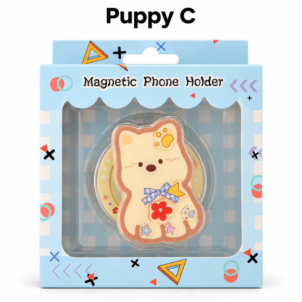 Puppy Drop Magnetic Phone Stand & Grip – Glossy Resin Magnetic Kickstand (14 Styles)