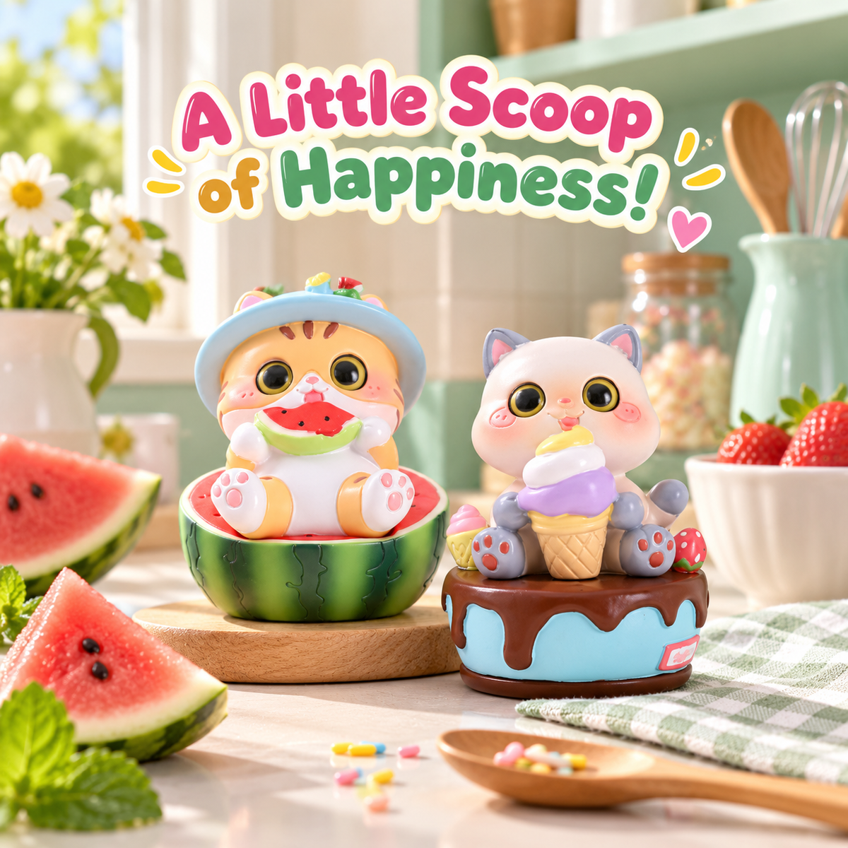 Snacktime Cat Paradise – Foodie Cat Blind Box, 6 Designs + 1 Secret (2%)
