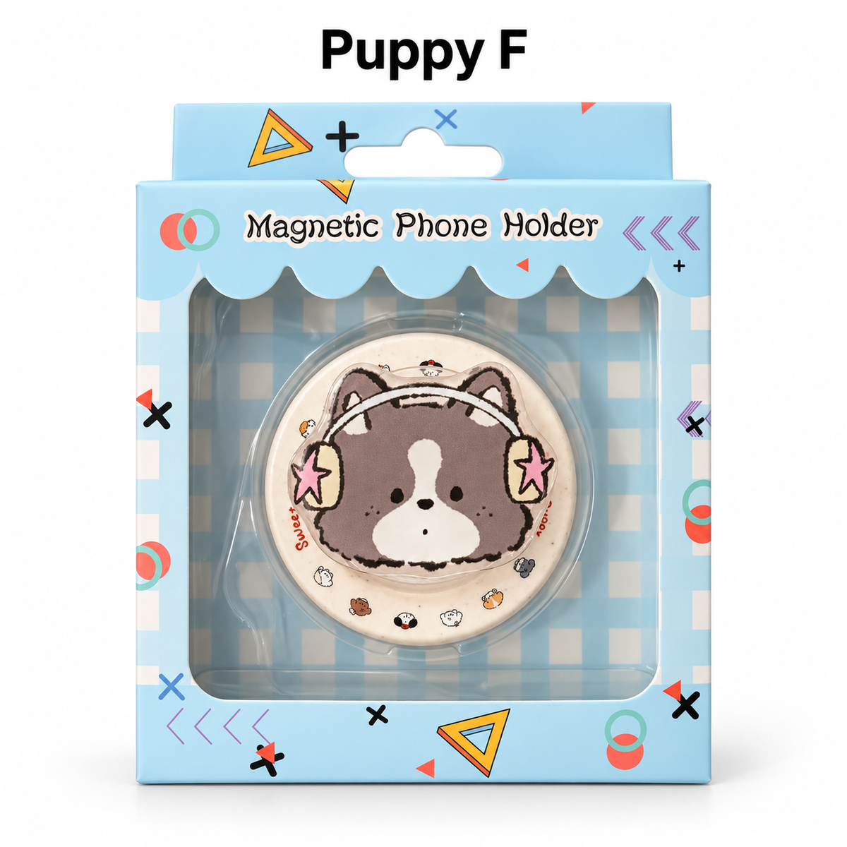 Puppy Drop Magnetic Phone Stand & Grip – Glossy Resin Magnetic Kickstand (14 Styles)