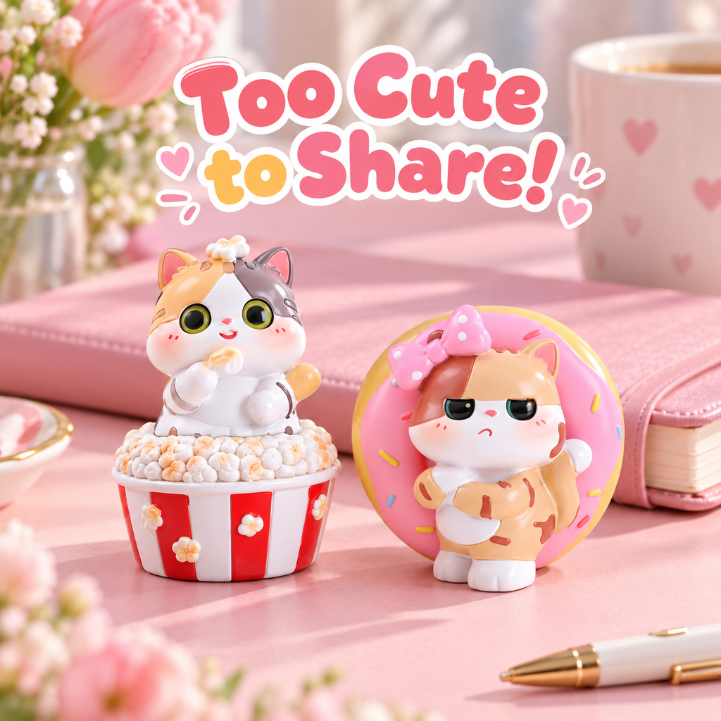Snacktime Cat Paradise – Foodie Cat Blind Box, 6 Designs + 1 Secret (2%)