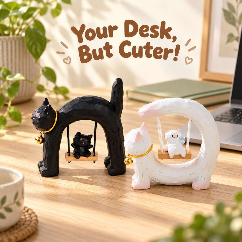 Kitty Swing Club – Cat Figurine Blind Box, 4 Designs + Secret (1/48)