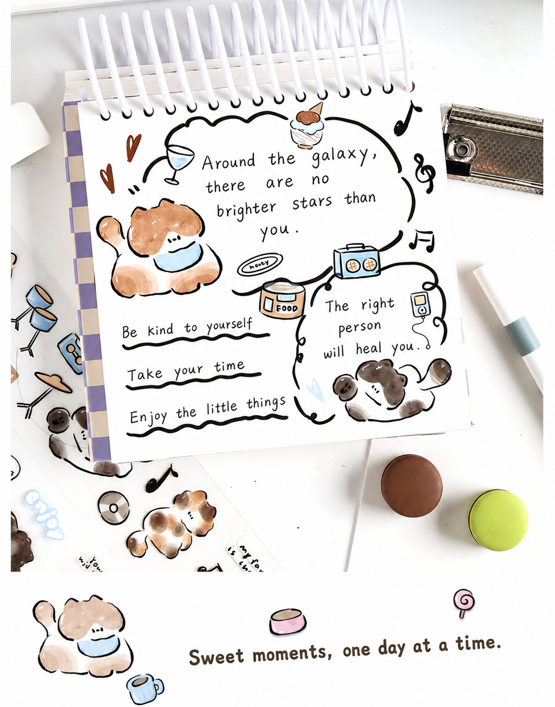 Good Meow Log Washi Tape Box Set | 6 Rolls, 2 Styles