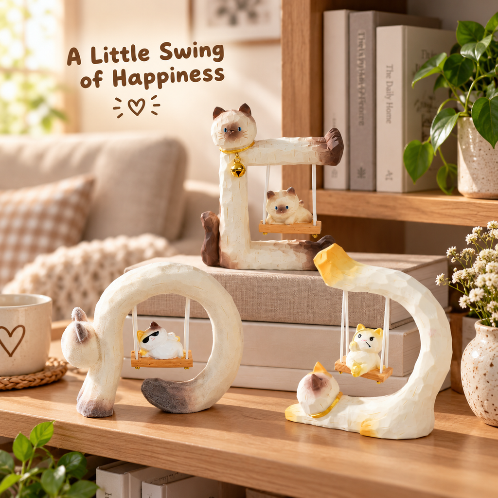 Kitty Swing Club – Cat Figurine Blind Box, 4 Designs + Secret (1/48)