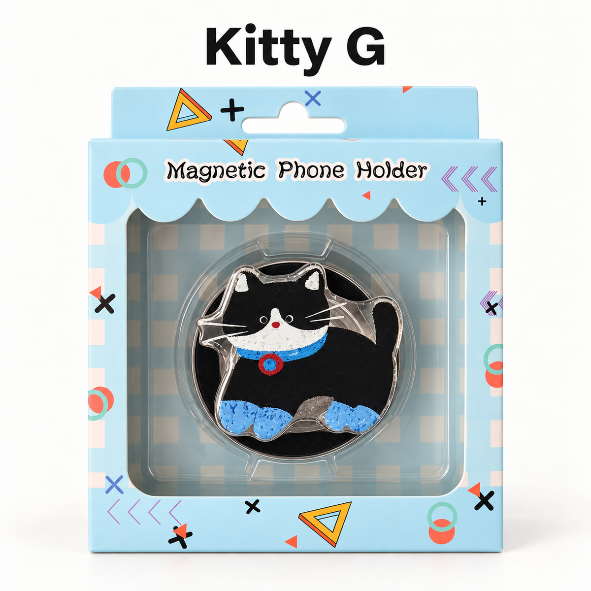 Kitty Drop MagSafe Phone Stand & Grip – Glossy Resin Magnetic Kickstand (8 Styles)