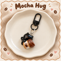 Coffee & Meow Club Keychains ☕🐾 – 6 Styles