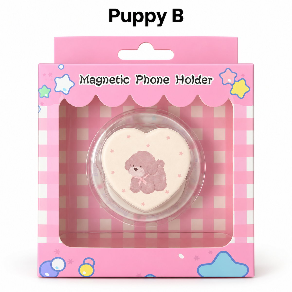 Puppy Drop Magnetic Phone Stand & Grip – Glossy Resin Magnetic Kickstand (14 Styles)
