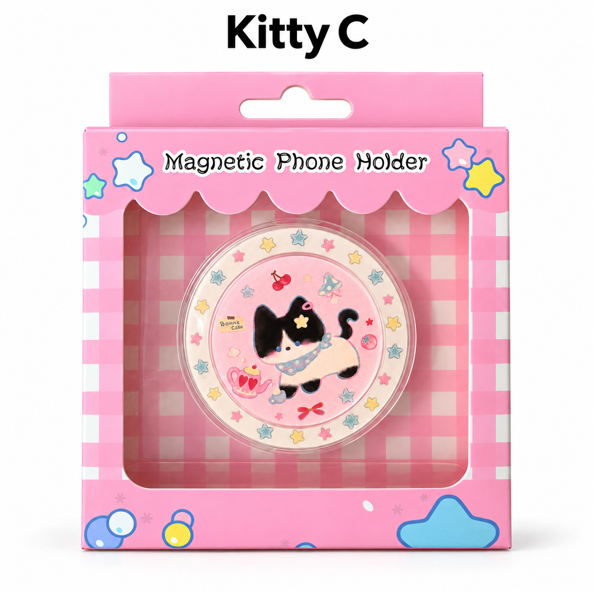 Kitty Drop MagSafe Phone Stand & Grip – Glossy Resin Magnetic Kickstand (8 Styles)