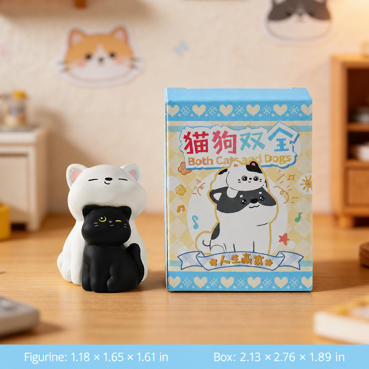 Pawfect Together – Cat & Dog Mini Figurines, 6 Styles