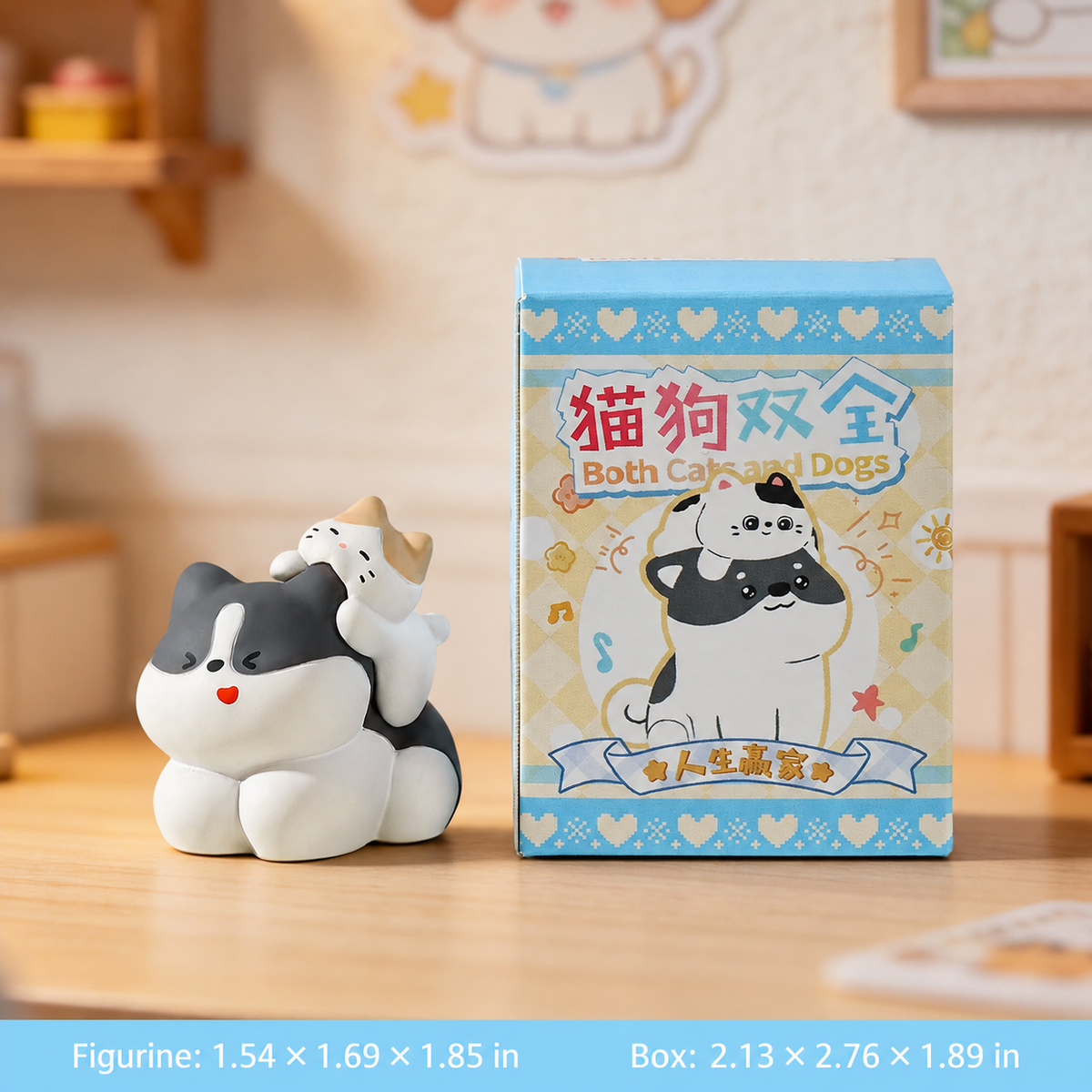 Pawfect Together – Cat & Dog Mini Figurines, 6 Styles