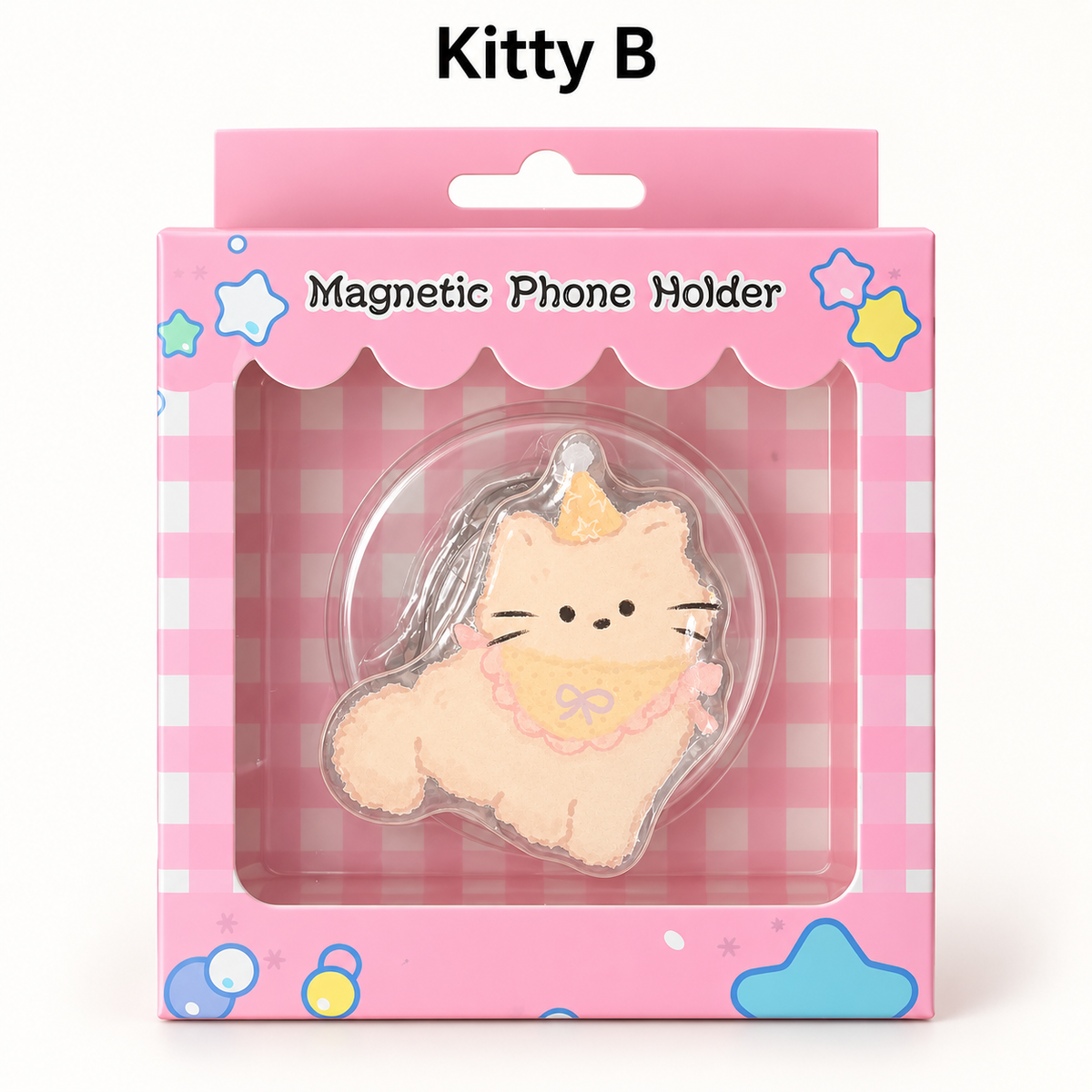 Kitty Drop MagSafe Phone Stand & Grip – Glossy Resin Magnetic Kickstand (8 Styles)