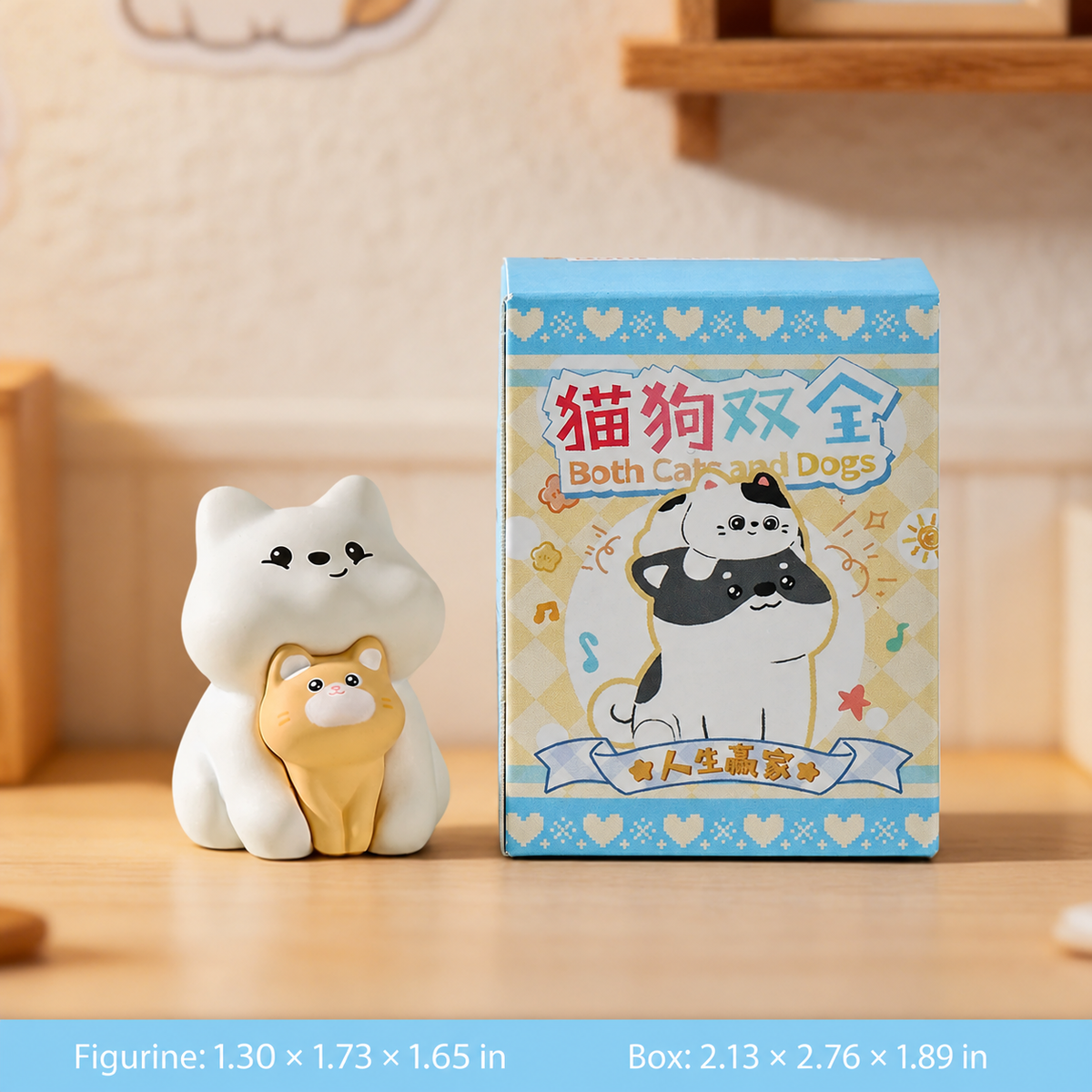 Pawfect Together – Cat & Dog Mini Figurines, 6 Styles