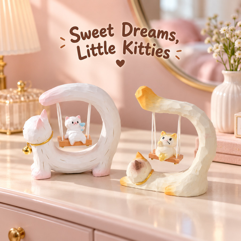 Kitty Swing Club – Cat Figurine Blind Box, 4 Designs + Secret (1/48)
