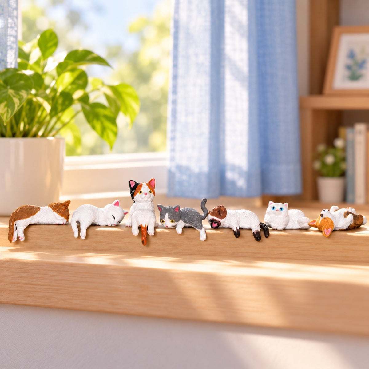 Desk Nap Pals – Mini Cat & Corgi PVC Figurine Sets