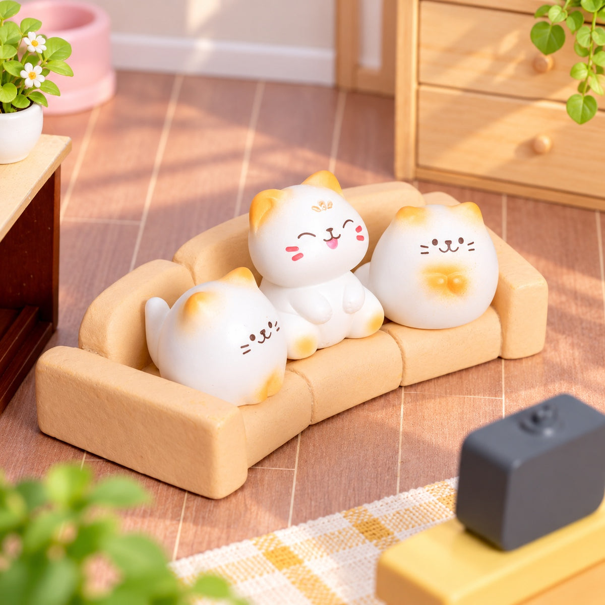 Little Purrs – Mini Resin Cat Figurines | 8-Piece Set
