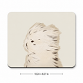 Cute Fluffy Puppy Mouse Pad | Natural Rubber, 4 Designs
