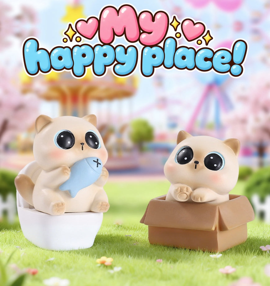 Siamese Happy Days – Everyday Cat Blind Box, 8 Designs + Secret (1 Box / Full Set)