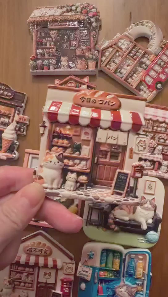 Cat Bakery – Miniature Fridge Magnet