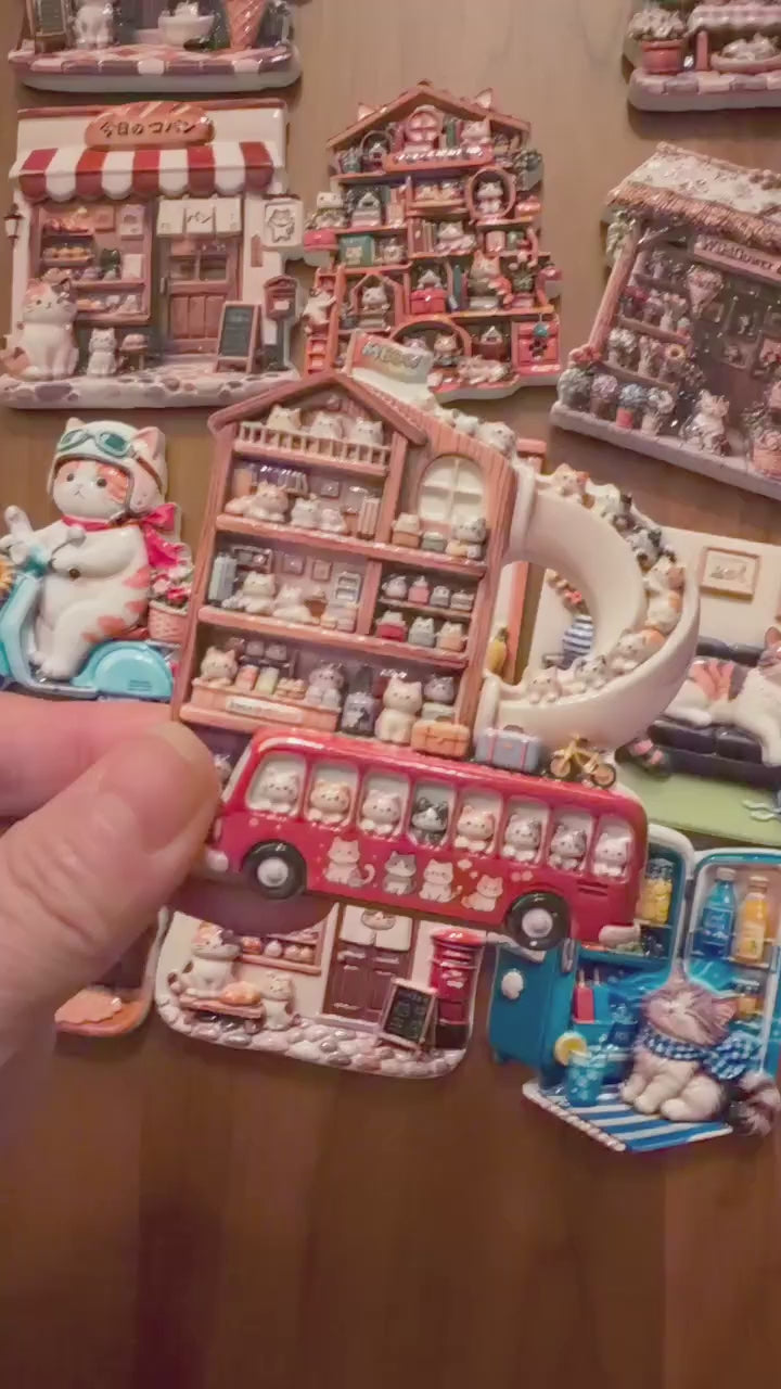 Cat Bus – Miniature Fridge Magnet
