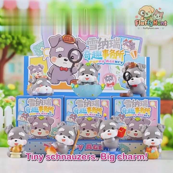 Schnauzer Puppy Agency – Dog Blind Box, 6 Designs + Secret