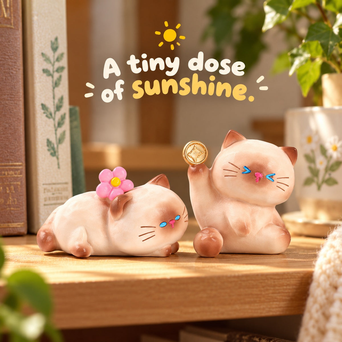 Little Bean Cats – Positive Energy Blind Box, 12 Designs + Secret (1 Box / Full Set)