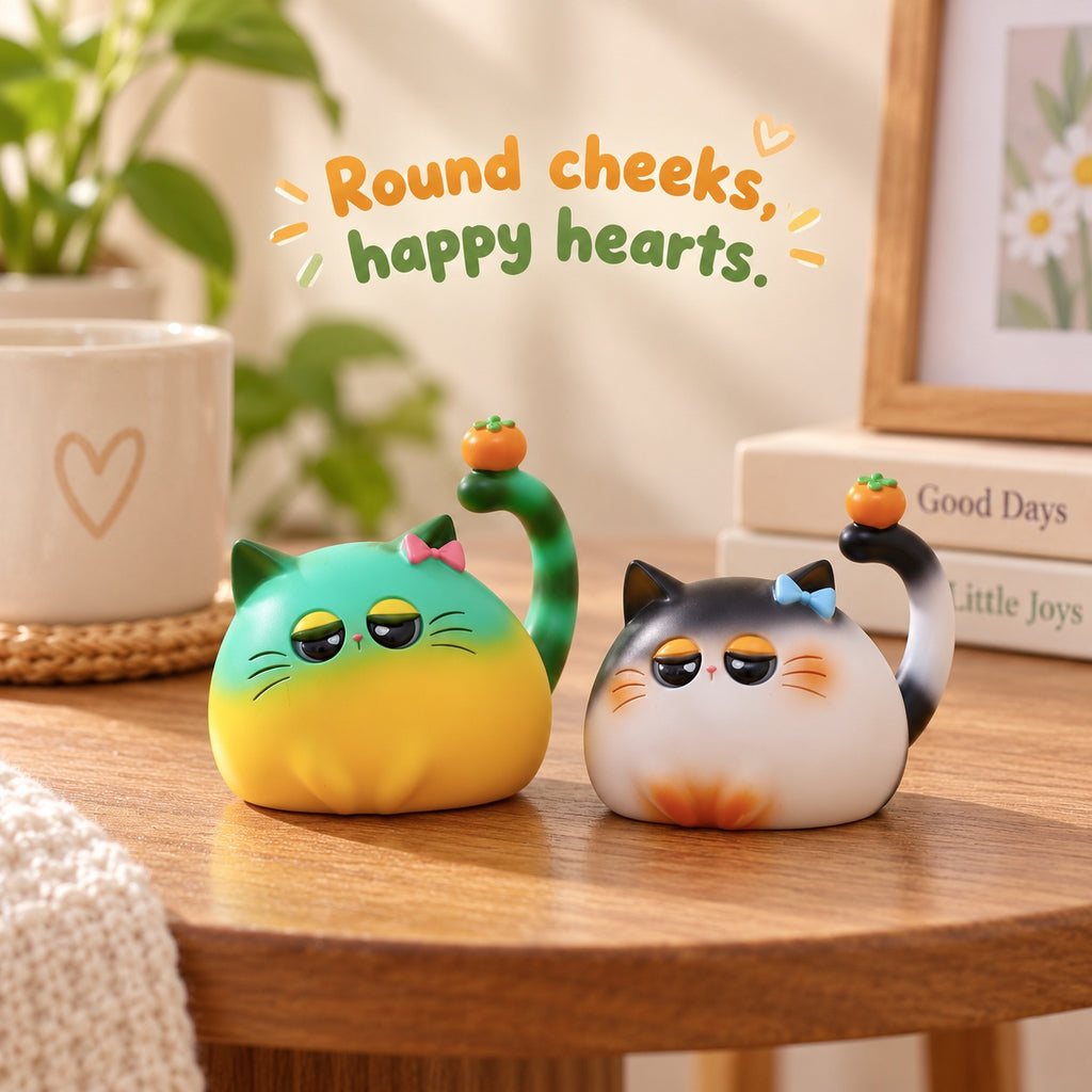 Colorful Cat Club – Playful Shapes Blind Box, 8 Designs + Secret (1 Box / Full Set)