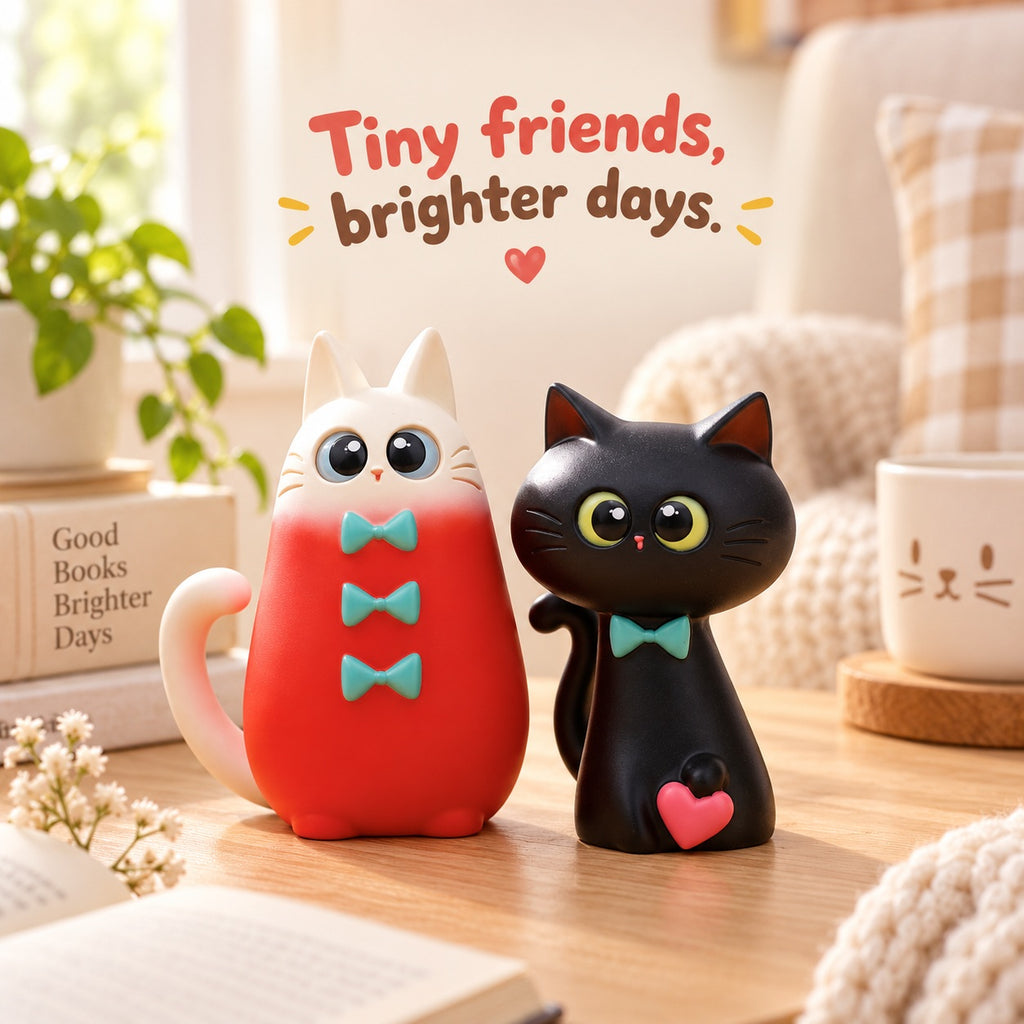 Colorful Cat Club – Playful Shapes Blind Box, 8 Designs + Secret (1 Box / Full Set)