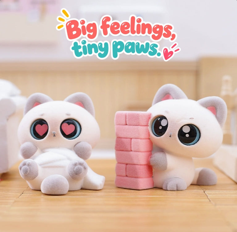 Unbothered Siamese – Cozy Mood Cat Blind Box, 6 Designs + Secret (1 Box / Full Set)