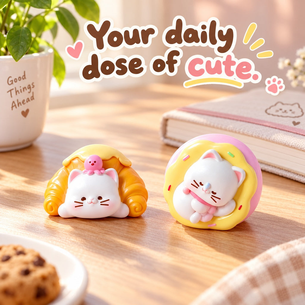Sweet Treats Cat House – Dessert Cat Blind Box, 6 Designs + Secret (1 Box / Full Set)