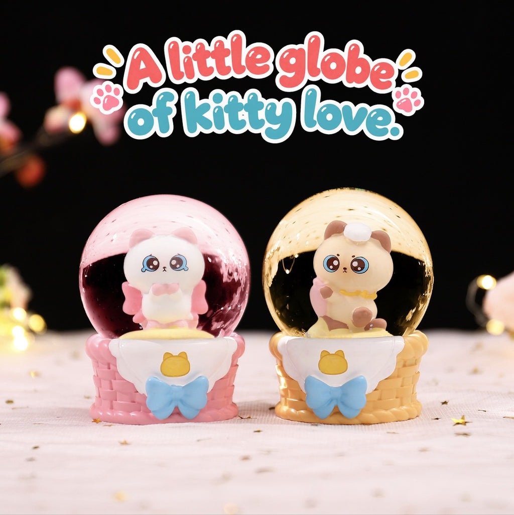 Siamese Sweethearts – Cat Crystal Globe Blind Box, 6 Designs + Secret (1 Box / Full Set)