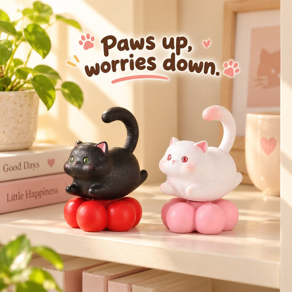 Lucky Little Cats – Pumpkin Base Cat Blind Box, 6 Designs + Secret (1 Box / Full Set)