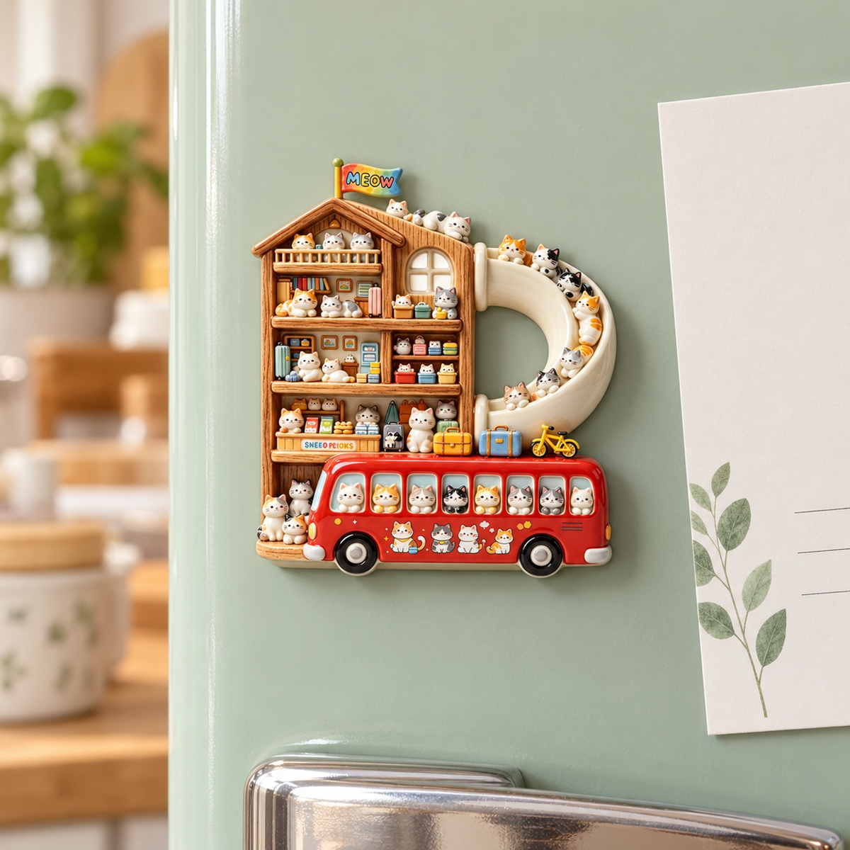 Cat Bus – Miniature Fridge Magnet