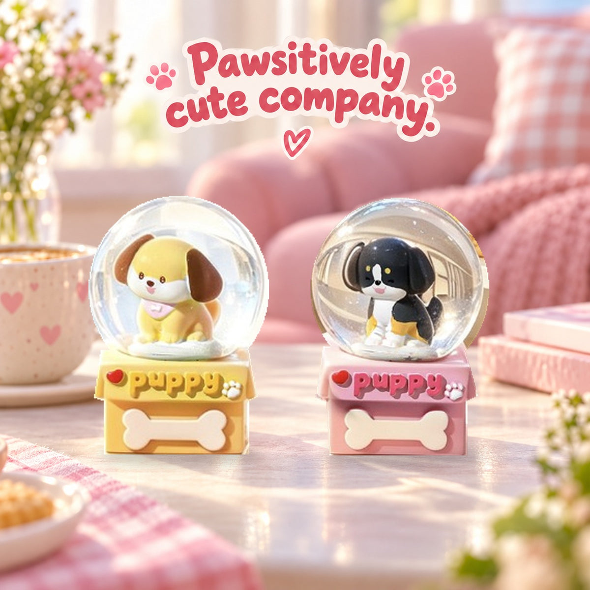 Puppy Adventures – Light-Up Glass Globe Blind Box, 6 Designs + Secret (1 Box / Full Set)