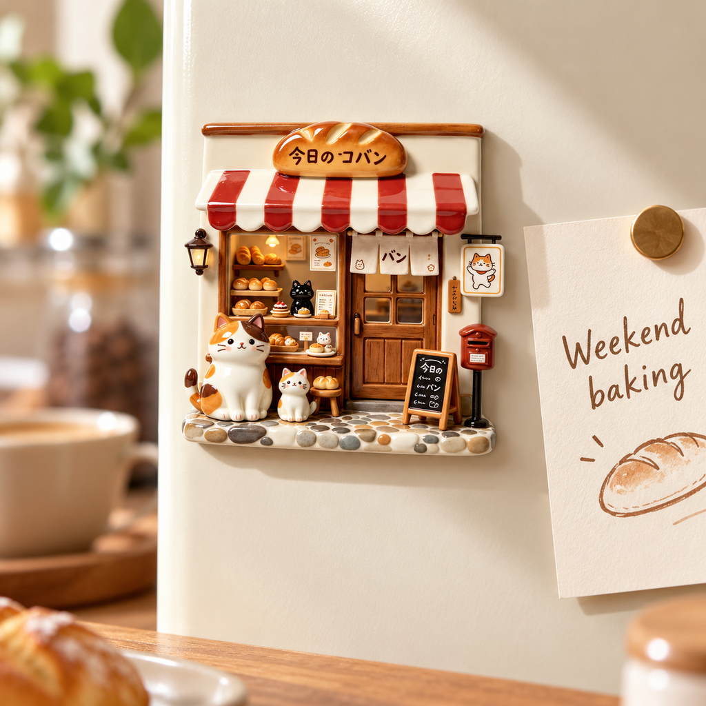 Cat Bakery – Miniature Fridge Magnet