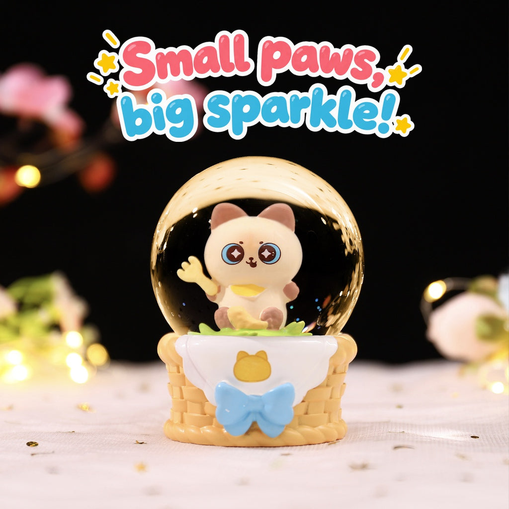 Siamese Sweethearts – Cat Crystal Globe Blind Box, 6 Designs + Secret (1 Box / Full Set)