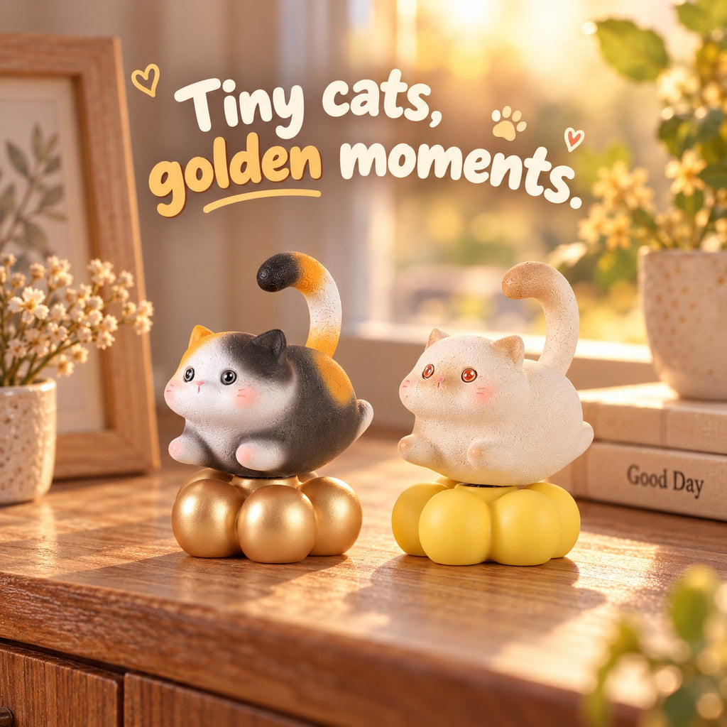 Lucky Little Cats – Pumpkin Base Cat Blind Box, 6 Designs + Secret (1 ...