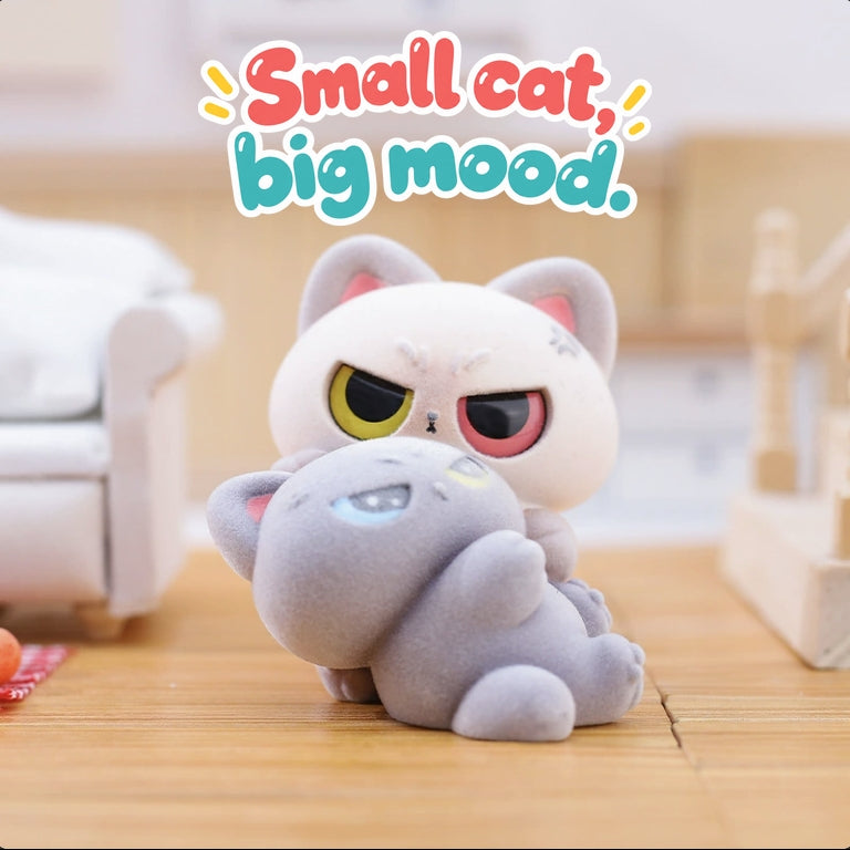 Unbothered Siamese – Cozy Mood Cat Blind Box, 6 Designs + Secret (1 Box / Full Set)
