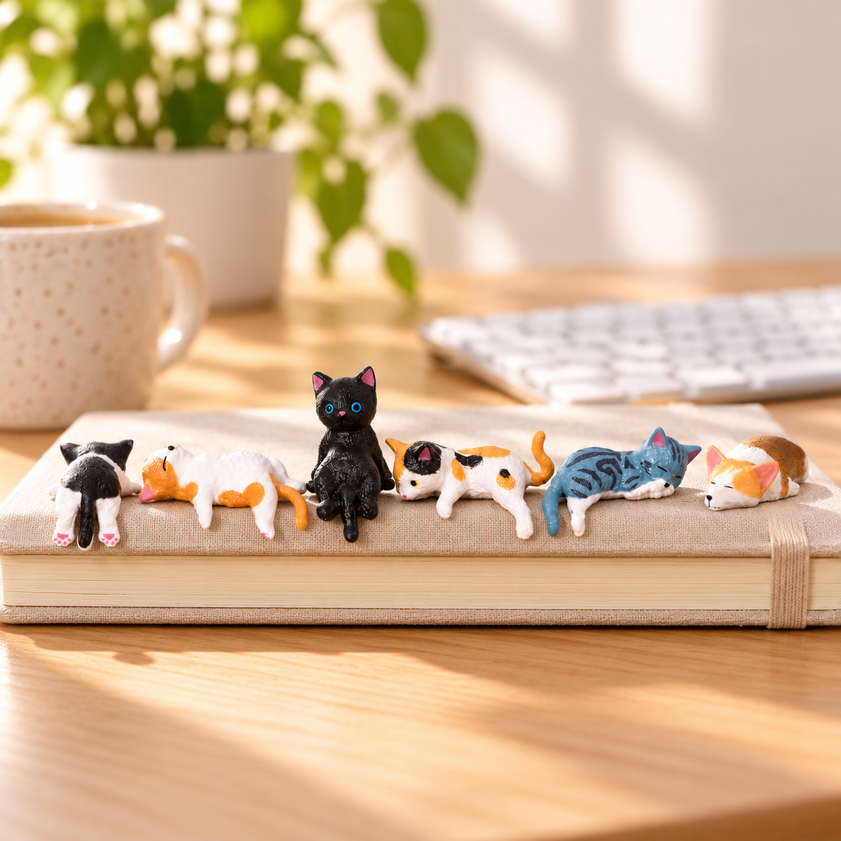Desk Nap Pals – Mini Cat & Corgi PVC Figurine Sets
