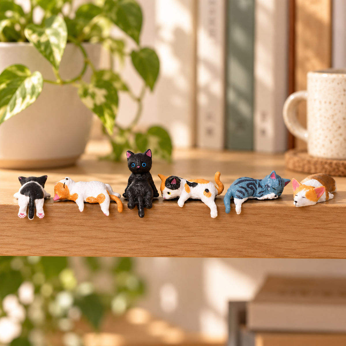 Desk Nap Pals – Mini Cat & Corgi PVC Figurine Sets